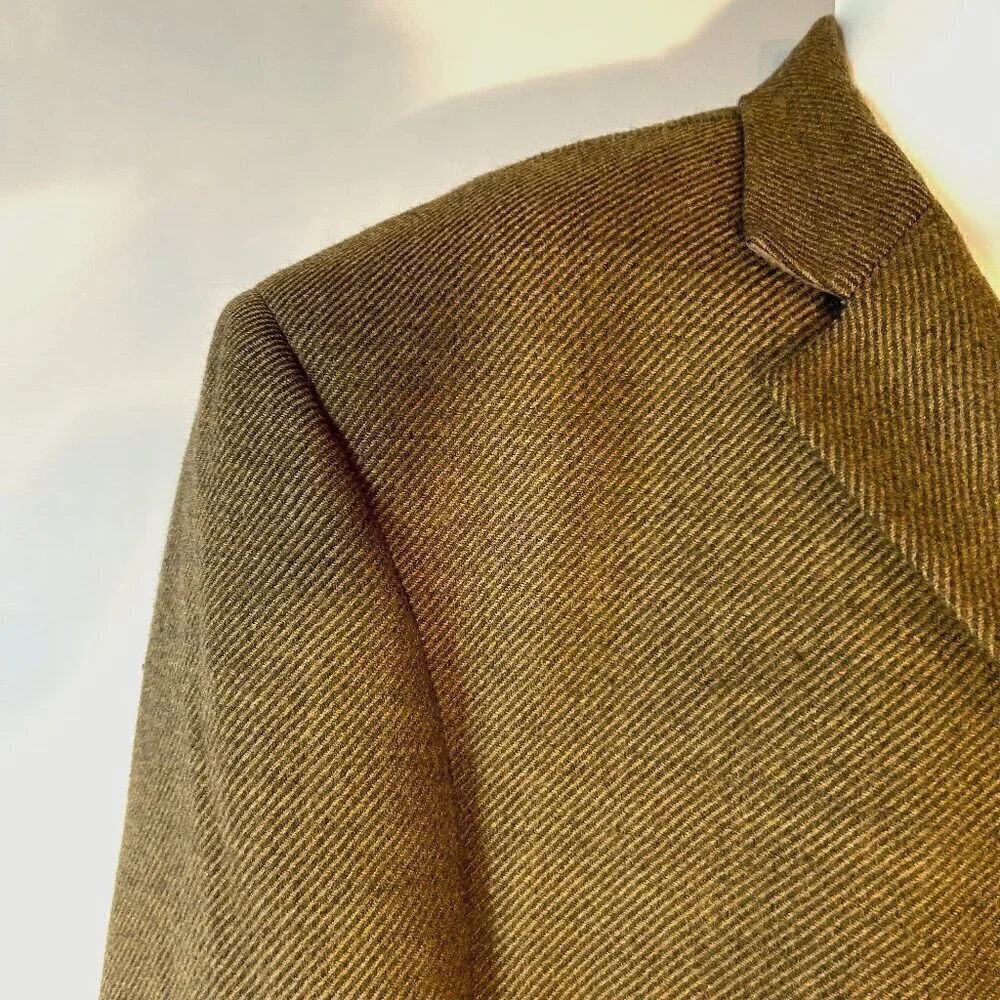 Michael Kors Mens Mossy Green 100% Wool sports coat/ Blazer Old Money Preppy